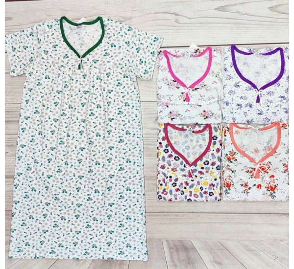 Ночная рубашка женская, хлопок 5 шт (48-56 р) MuK_303