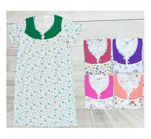 Ночная рубашка женская, хлопок 5 шт (48-56 р) MuK_304