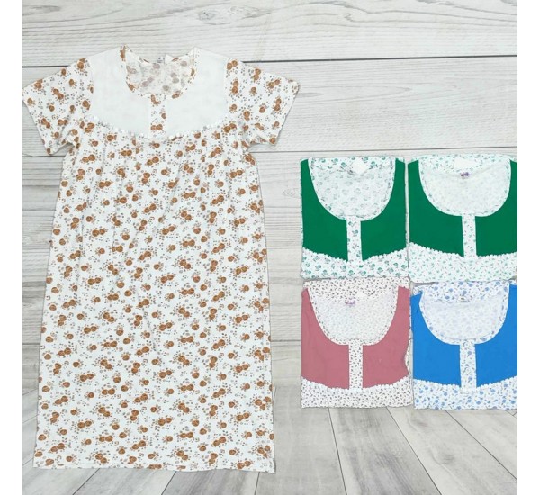 Ночная рубашка женская, хлопок 5 шт (48-56 р) MuK_315