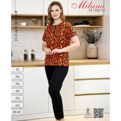 Пижама женская, хлопок 6 шт (50-60 р) MuK_110/111