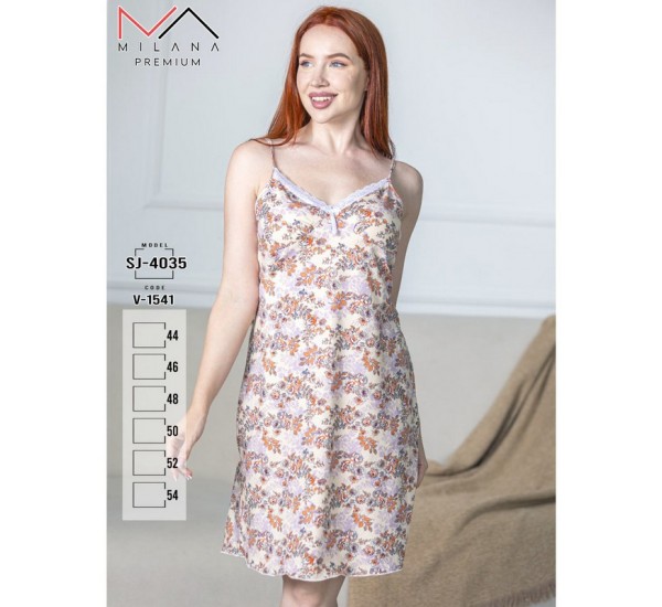 Нічна сорочка жіноча, бавовна 6 шт (44-54 р) MuK_V-1541