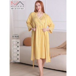 Халат 2-ка жіночий, бавовна 5 шт (44-52 р) MuK_X-7619