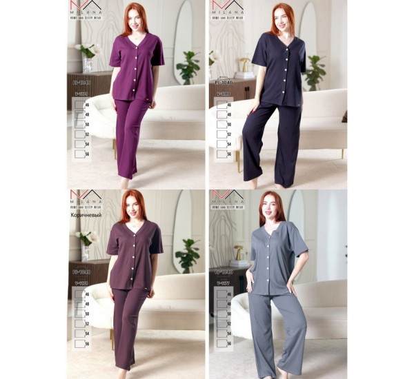 Пижама женская, хлопок 6 шт (46-56 р) MuK_1040