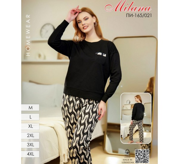 Пижама женская, начёс 6 шт (46-56 р) MuK_165/021