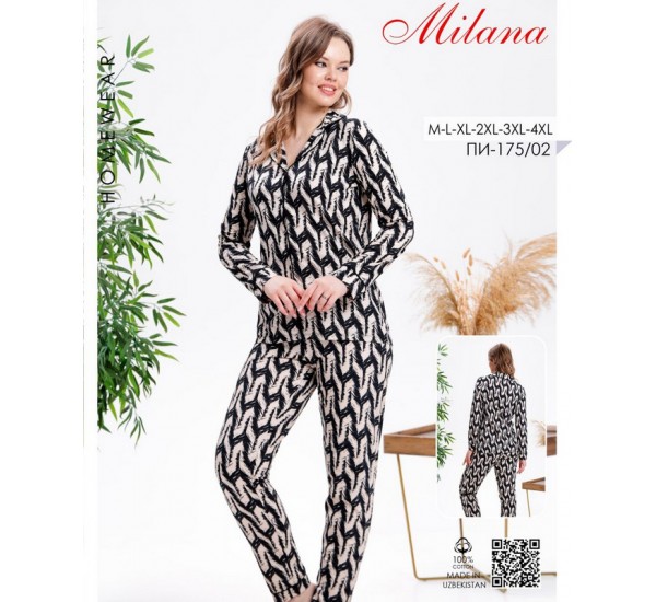 Пижама женская, начёс 6 шт (46-56 р) MuK_175/02