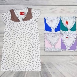 Нічна сорочка жіноча, бавовна 5 шт (58-66 р) MuK_303b