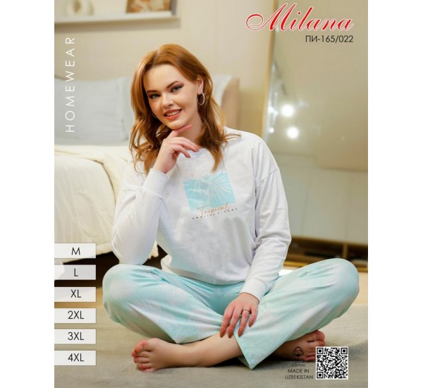 Пижама женская, начёс 6 шт (46-56 р) MuK_165/022