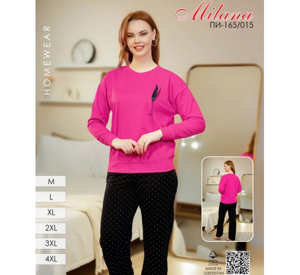 Пижама женская, начёс 6 шт (46-56 р) MuK_165/015