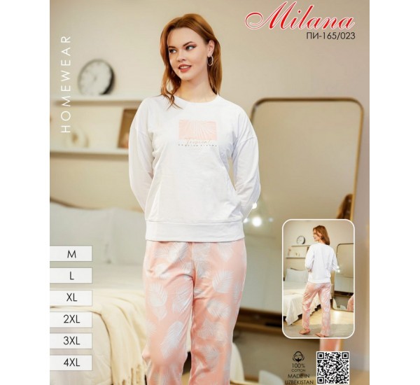 Пижама женская, начёс 6 шт (46-56 р) MuK_165/023