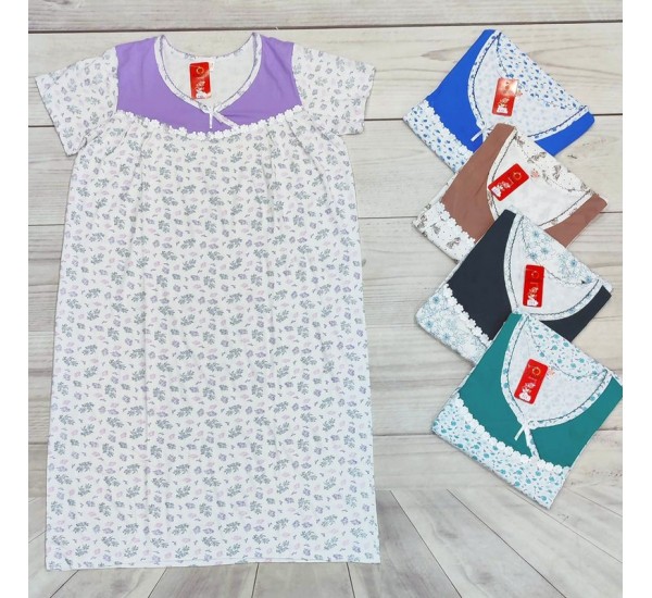 Нічна сорочка жіноча, бавовна 5 шт (58-66 р) MuK_320