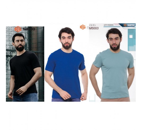 Футболка чоловіча, бавовна 5 шт (48-56 р) MuK_5003a