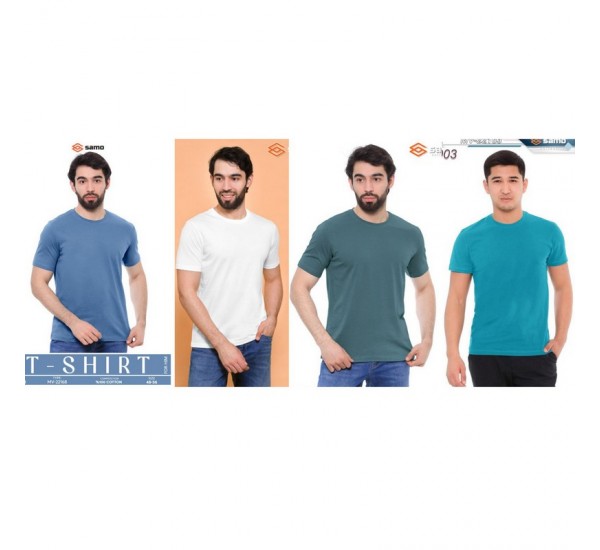 Футболка чоловіча, бавовна 5 шт (48-56 р) MuK_5003b