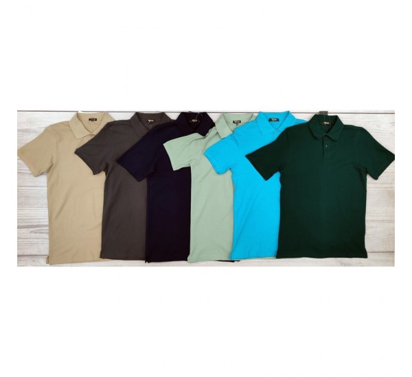 Футболка Поло чоловіча, бавовна 5 шт (48-56 р) MuK_0420a