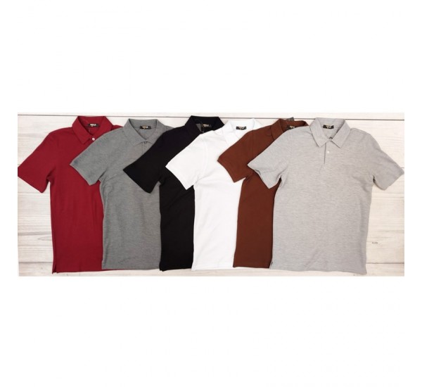 Футболка Поло чоловіча, бавовна 5 шт (48-56 р) MuK_0420b