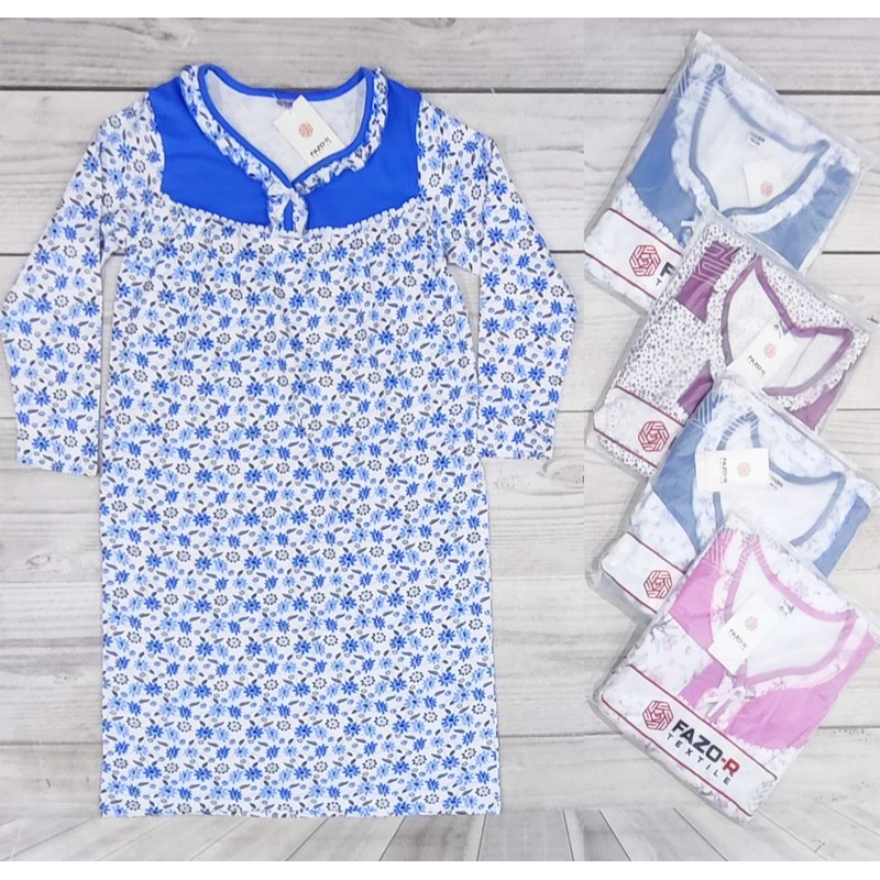 Ночная рубашка женская, байка 5 шт (48-58 р) MuK_480