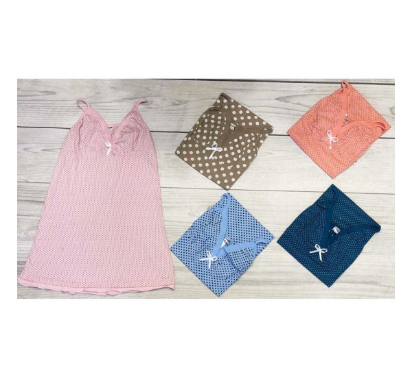 Нічна сорочка жіноча, бавовна 5 шт (48-56 р) MuK_1050