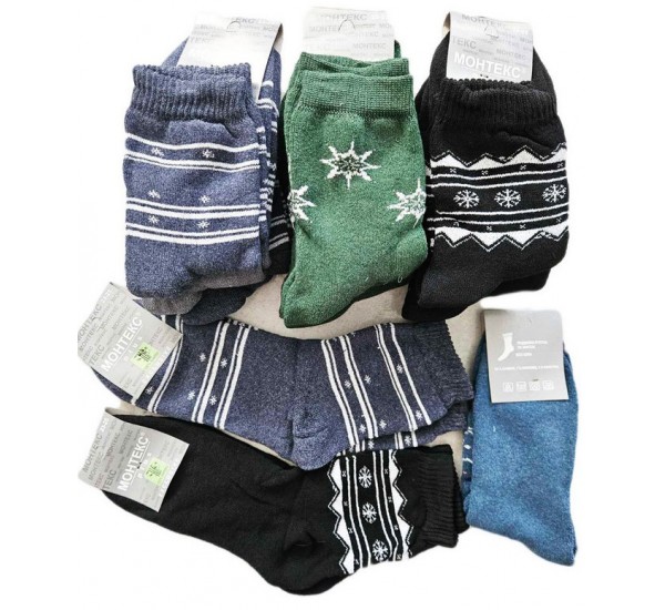 Носки женские, двйная пятка 12 шт (37-42 р) махра NvS_902