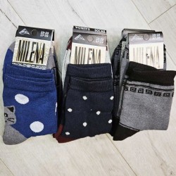 Носки женские MILENA 12 шт (37-39 р) стрейч/коттон NvS_703a