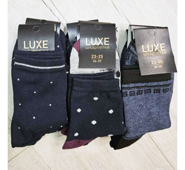 Шкарпетки жіночі LUXE 12 шт (37-39 р) стрейч/коттон NvS_703c