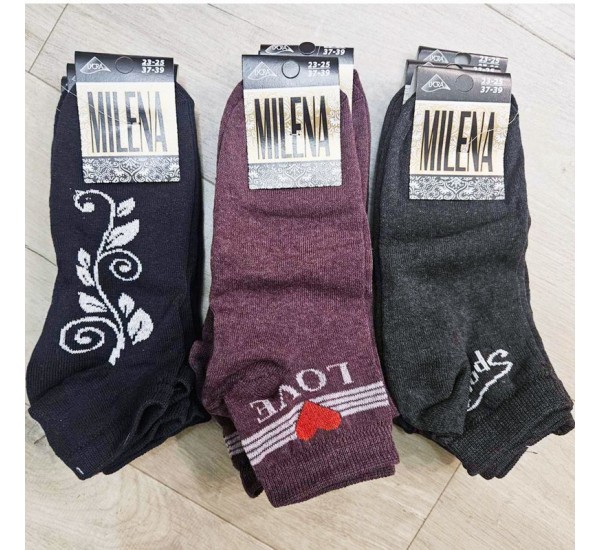 Носки женские MILENA 12 шт (37-39 р) стрейч/коттон NvS_704b