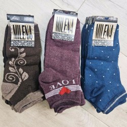 Носки женские MILENA 12 шт (37-39 р) стрейч/коттон NvS_704c