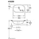 Умывальник встроенный Villeroy & Boch O.Novo alpin 53х32 (41625001)