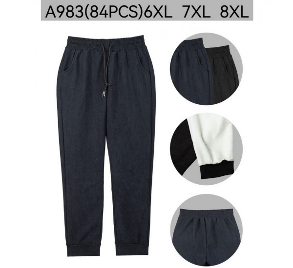 Брюки женские 6 шт (6-8XL) флис PaH_A983