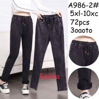 Джинсы женские 6 шт (5-10XL) байка PaH_A986-2