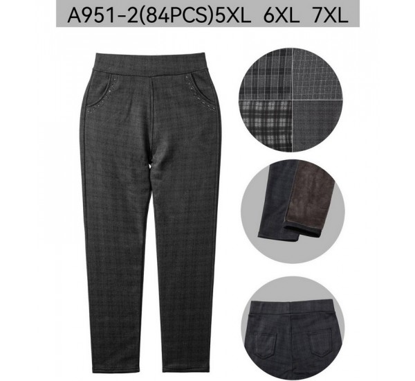 Брюки женские 6 шт (5-7XL) флис PaH_A951-2