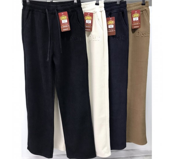 Спорт штани жіночі 5 шт (1-5XL) хутро/рубчик PaH_2022