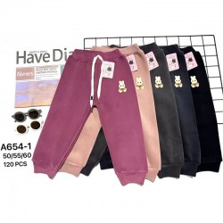 Спорт штаны детские 12 шт (50-60 см) велюр/мех PaH_A654-1