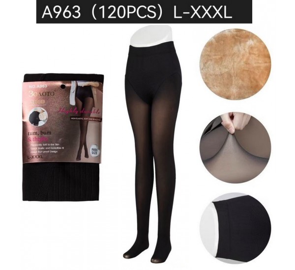 Колготи жіночі 12 шт (L-3XL) фліс PaH_A963