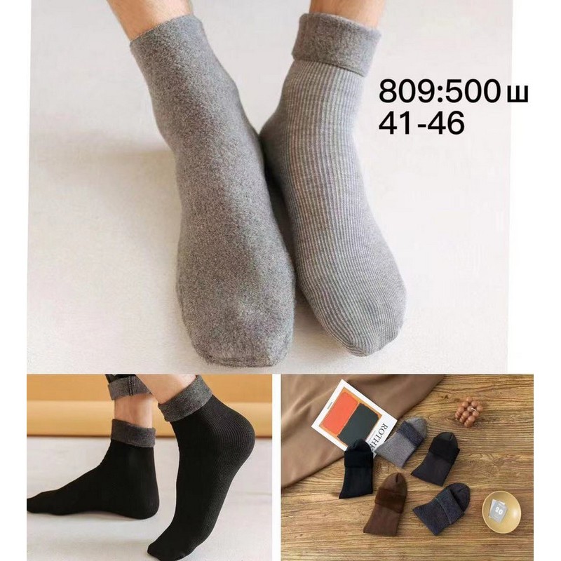 Шкарпетки чоловічі 10 шт (41-46 р) фліс PaH_809