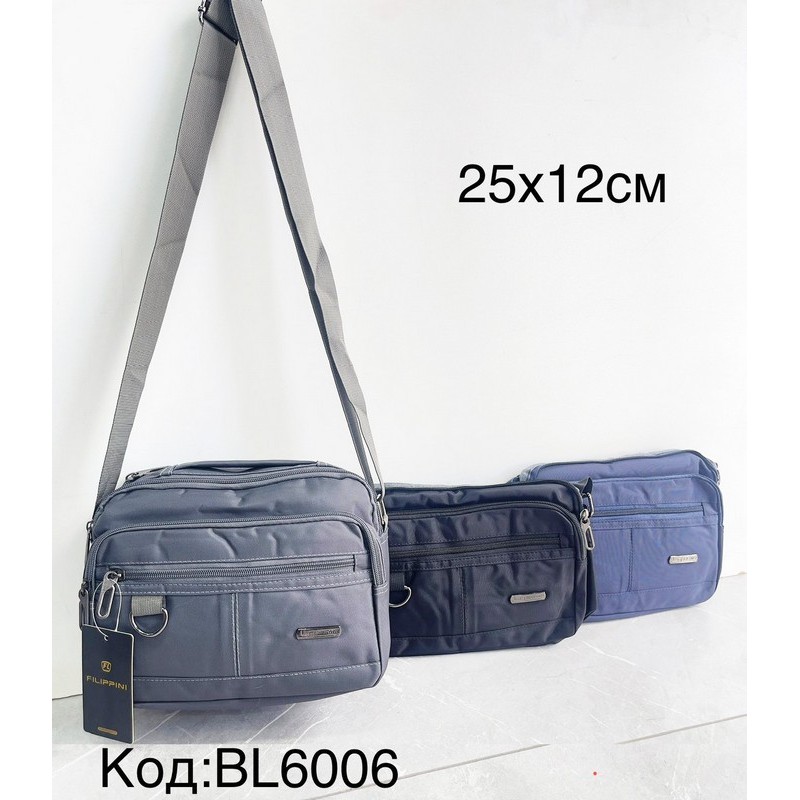 Сумка чоловіча, нейлон, 1 шт, RoM_BL6006