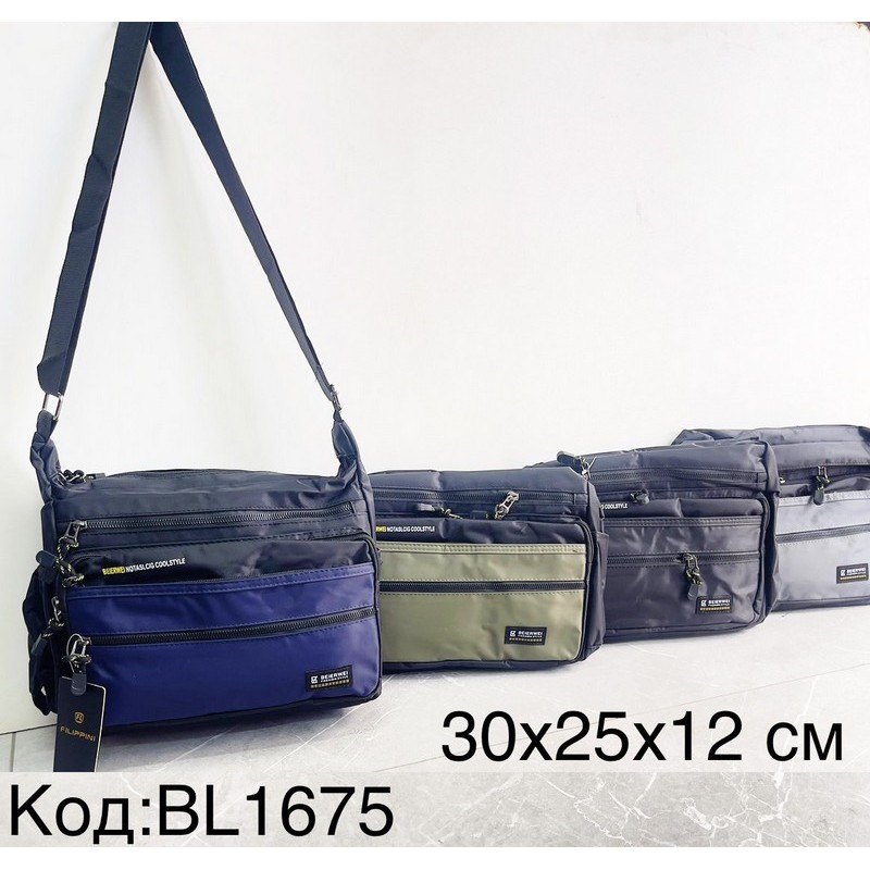 Сумка чоловіча, нейлон, 1 шт, RoM_BL1675