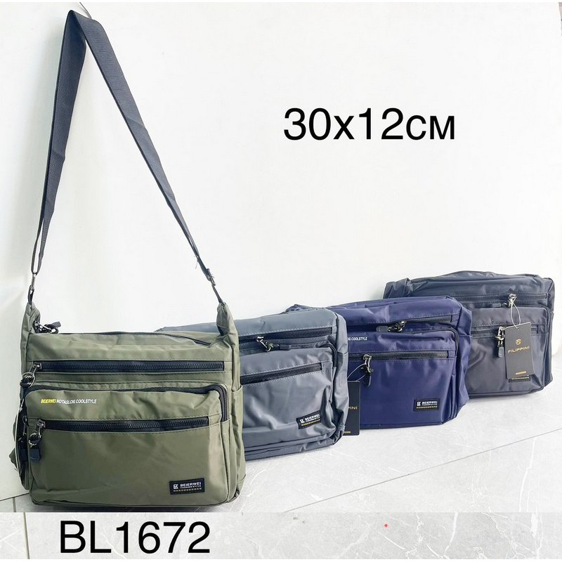 Сумка чоловіча, нейлон, 1 шт, RoM_BL1672