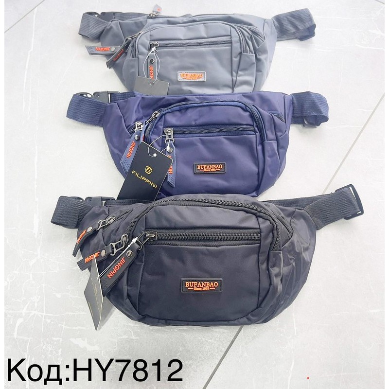 Сумка чоловіча на пояс, нейлон, 1 шт, RoM_HY7812