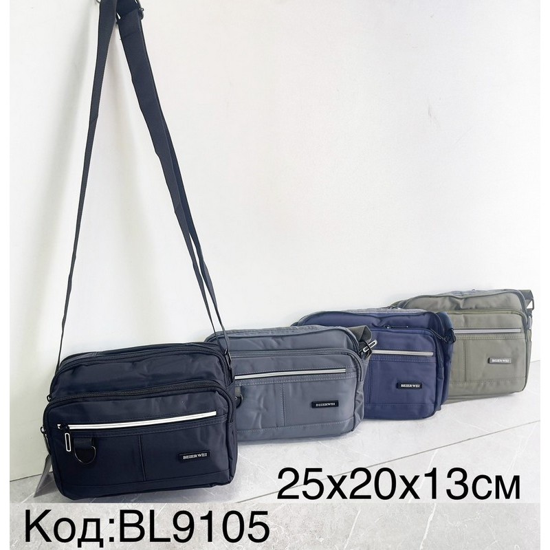 Сумка чоловіча, нейлон, 1 шт, RoM_BL9105