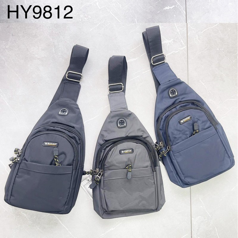 Сумка-слинг мужская, нейлон, 1 шт, RoM_HY9812