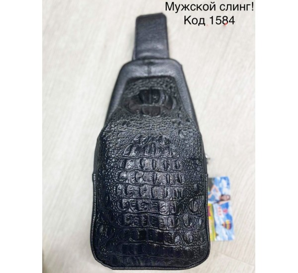 Сумка-слінг чоловіча, екошкіра, 3 шт, RoM_1584