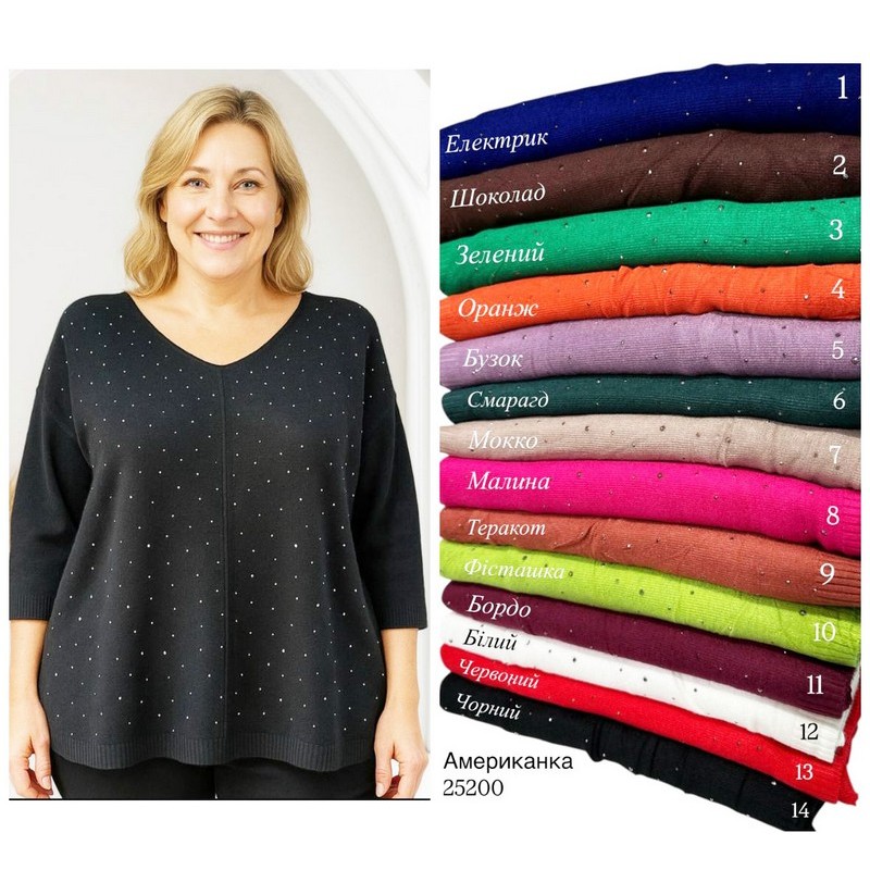 Свитер женский 5 шт (50-58 р) кашемир RZ4492_24200