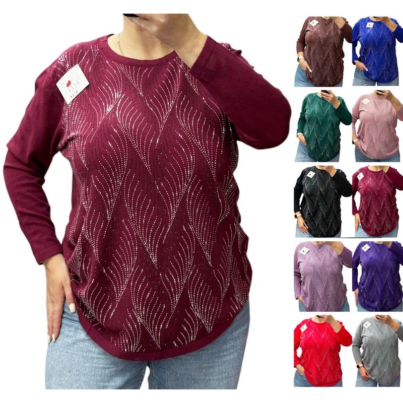 Свитер женский 5 шт (52-60 р) кашемир RZ4492_25220