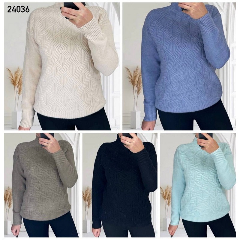 Светр жіночий 5 шт (46-54 р) кашемір RZ4492_24036