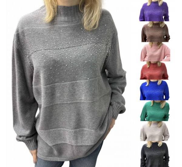 Свитер женский 5 шт (50-58 р) кашемир RZ4492_24070