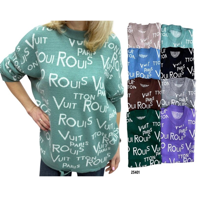 Светр жіночий, кашемір 5 шт (48-54 р) RZ4492_25401