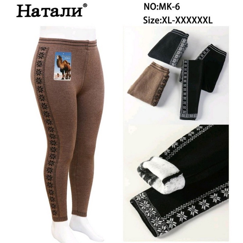 Лосини безшовні жіночі, хутро 6 шт (54-60 р) SeM_MK-6