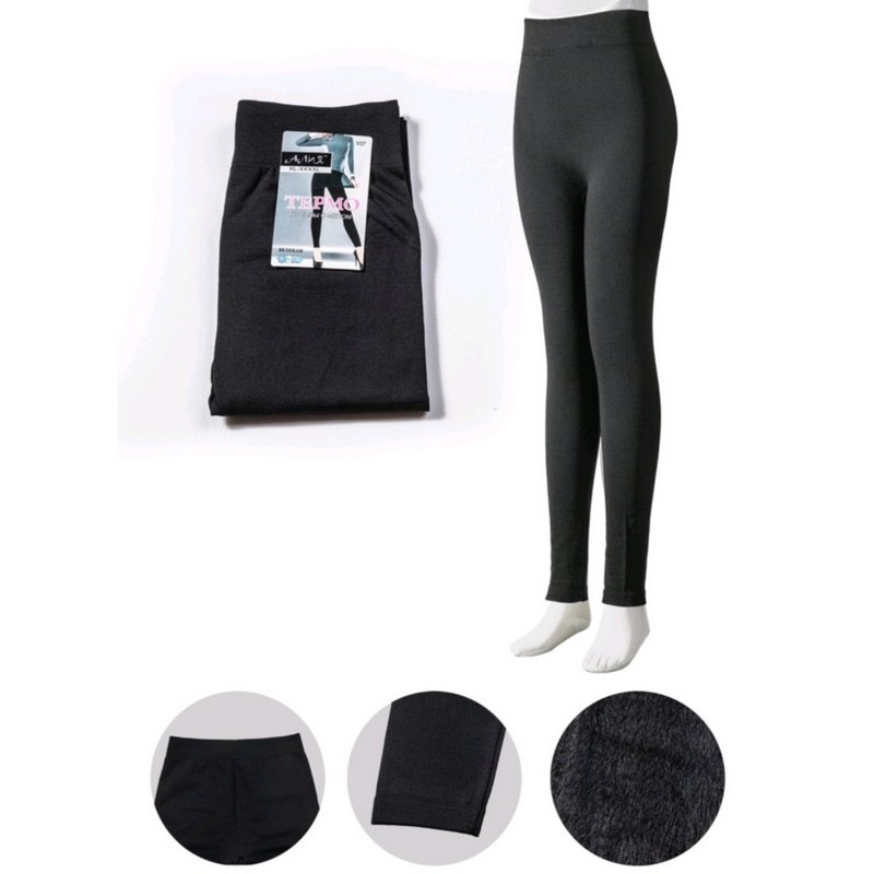 Лосини безшовні жіночі, хутро 6 шт (50-56 р) SeM_V07