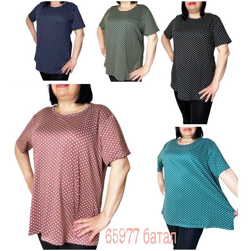 Футболка женская трикотаж 6 шт (4-8XL) SeR2152_65977