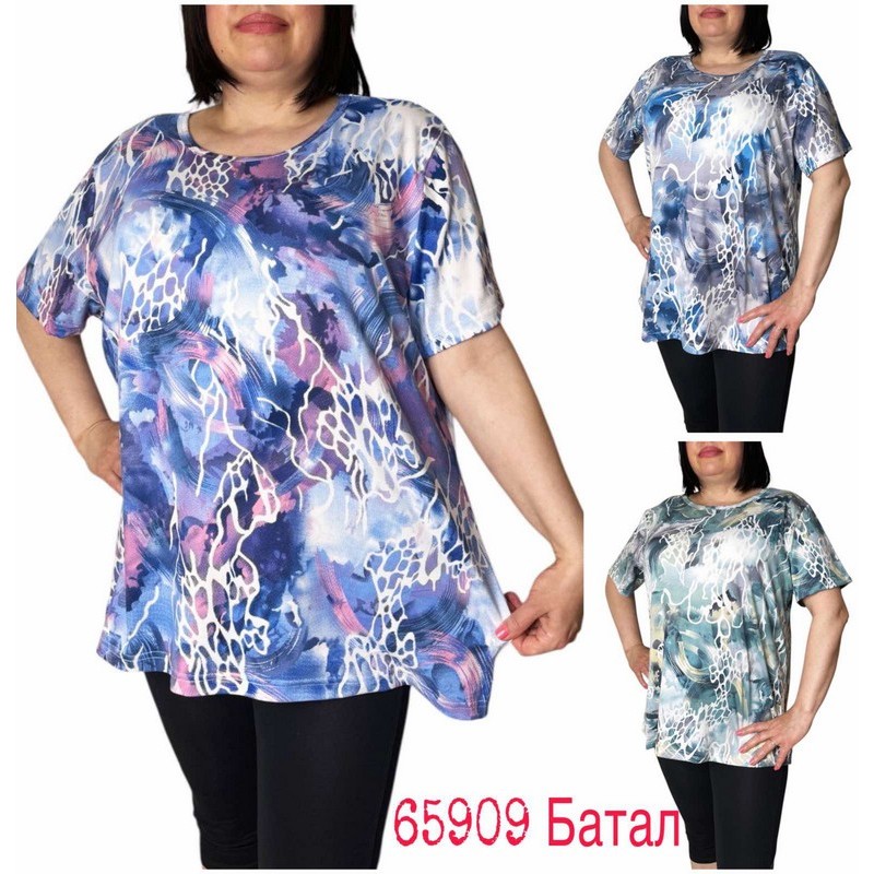 Футболка жіноча трикотаж 6 шт (4-8XL) SeR2152_65909