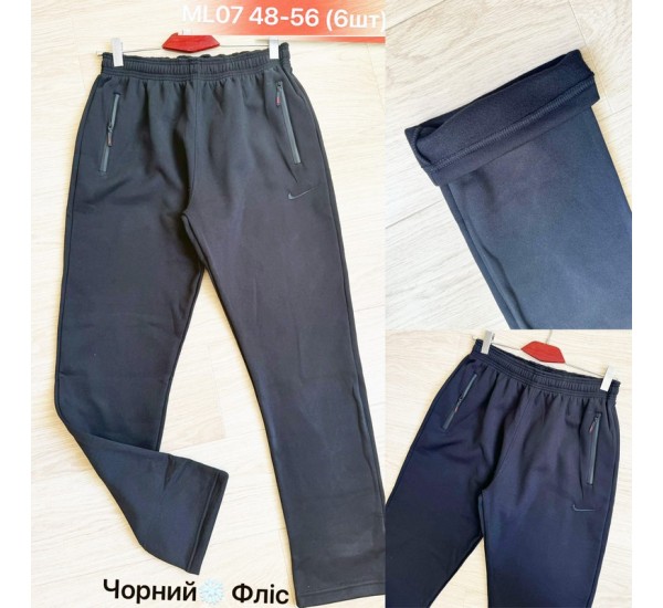 Спорт штани чоловічі, фліс 6 шт (48-56 р) SeR2152_ML07